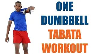 One Dumbbell Tabata Workout/ 20 Minute Full Body Dumbbell Workout for Muscle Gain