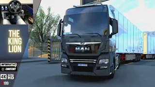 Man TGX 600HP ( Double Trailers ) - Euro Truck Simulator 2 | G29 Steering Wheel / Shifter | Ets2 4K