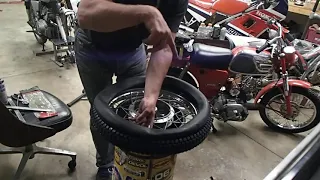 motorcycle tire changing tutorial