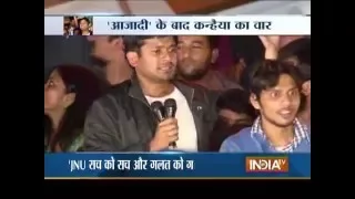 Kanhaiya Kumar Delivers Fiery Speech in JNU Campus, Targets PM Modi