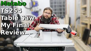 Metabo TS254 Table Saw Review After Two Months of Use