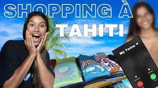On fais du shopping a Tahiti ( avec ma jumelle )