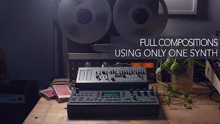 Full Compositions Using One Synth // Splitting Voices of Roland Sh01a with Elektron Octatrack MKII