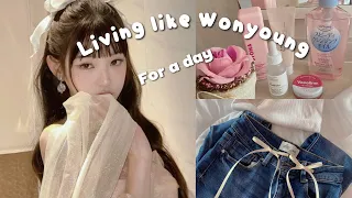 Living like Wonyoung for a day 🎀| Self care routine