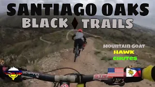 Mountain biking/Santiago Oaks/Santa Cruz Bronson/Transition Patrol|Black diamond trails