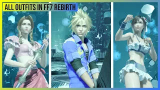 FF7 Rebirth: All Outfits & Costumes Showcase (4K)