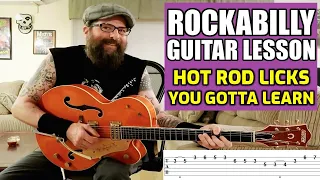 Rockabilly Guitar Lesson - Licks with TABS