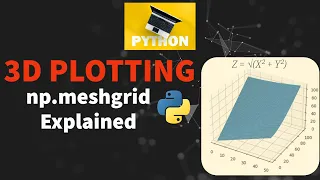 Meshgrid Explained Python | 3D Plotting | Matplotlib and NumPy | Programming