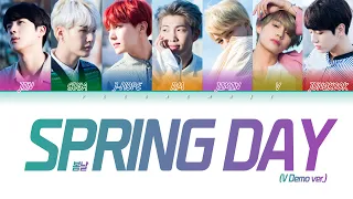 [CD only] BTS (방탄소년단) 봄날 Spring Day (V DEMO Ver.) (뷔 데모 버전) Lyrics