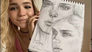 ASMR sketchbook tour