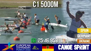 C1 Women 5000m Final  | CORBERA Maria CHAMPION | European Championships Munich 2022