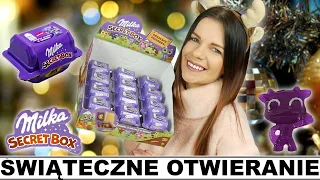 ŚWIĄTECZNE OTWIERANIE MILKA SECRET BOX💜🎄CZY W KOŃCU ZNAJDĘ DIAMENTOWĄ MOO ?😍 #secretbox #milka