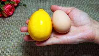 1 Лимон и 1 яйцо! Не рецепт,а ЗОЛОТО. Мало кто знает этот секретный рецептик.