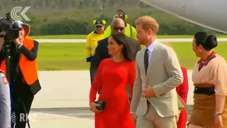 Duke and Duchess of Sussex arrive in Tonga