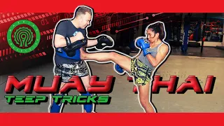 3 Muay Thai Teep Tricks for Fighting with Bryan Popejoy and Janet Todd