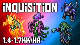 [Tibia Where to Hunt – MS/ED 150+] The Inquistion (1.4-1.7kk/hr @ 287)