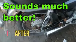 How to make a 125 sound better - CM125 Baffle delete