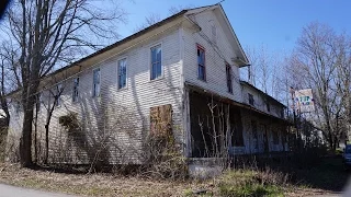 Abandoned buildings on the Old Tioga Turnpike near Cambria, Pa