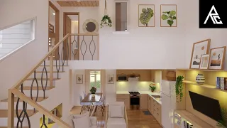 Impressive 2-Bedroom Loft-Type Small House Design Idea (5x6 Meters Only)