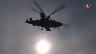 Russian Ka-52 live fire exercise