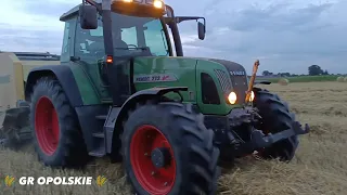 Prasowanie słomy☆ Fendt 712 Vario & Krone vario pack 1500☆