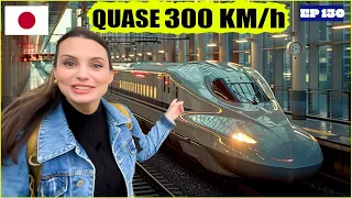 Como é Viajar de TREM BALA no JAPÃO. De 0 a quase 300 KM/h em segundos!