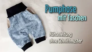 Pumphose mit Taschen - Nähanleitung OHNE Schnittmuster - Für Anfänger - Nähtinchen