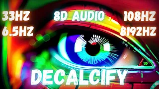 🎧 DECALCIFY PINEAL GLAND | Fibonacci Lambda Waves | Brain Hemispheric Harmony (33Hz 108Hz 8192Hz)