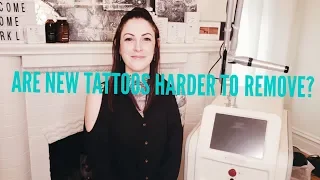 Are new tattoos harder to remove?