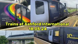 Train spotting episode 43 trains at Ashford International!!!