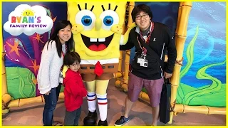 Amusement Park Rides for kids at Universal Studio Family Fun trip and meet Spiderman IRL