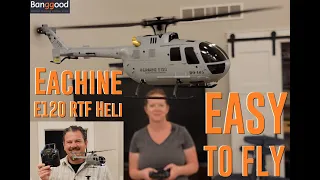 Eachine - E120 - RTF Heli - Unbox, Build & Maiden Flights + Camera Crew Flights!!!