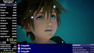 KH3 (PS4) (ENG) - Any% Beginner Speedrun - 3:35:27 (RTA) / 3:09:50 (IGT)