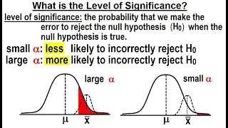 Statistics: Ch 9 Hypothesis Testing (6 of 35) What is the Level of Significance?