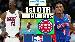 Detroit Pistons vs Miami Heat 1ST QTR Highlights | Oct 25 | 2023 NBA Regular Season