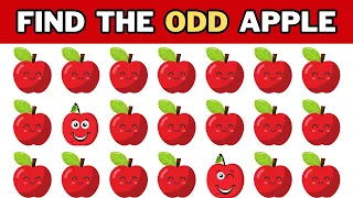 Find The ODD Emoji Out😃 | Fruits Edition🍎 | Test Your Eyes👀 #quiz #entertainment #emojichallenge