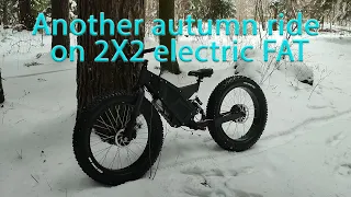 Another autumn ride on 2X2 electric fat bike