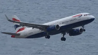 ABORTED LANDING at MADEIRA | BritAir Go-Around after aborted landing