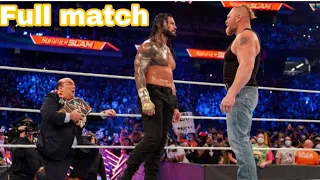 25 August WWE full match Brock Lesnar vs Roman reigns wwe 2021