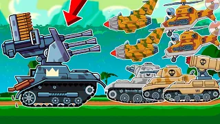 EPIC TANK FLAK FIGHTS in JUNGLE PATROL! Survival Mode - Hills of Steel!