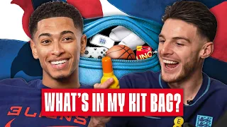 Jude Bellingham & Declan Rice Reveal Their World Cup Kit Bag Essentials | Kit Bag 🎒