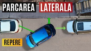 Cea mai ușoară metodă pentru parcarea laterală cu spatele între 2 mașini ( repere și sfaturi )Ep 12