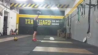 Snatch 24 kg kb 2+2 min/110 reps. 1-st set מ מקטלבל סנאץ