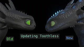 Toothless Model Re-textured and Updated | Rig Walkthrough