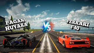 Pagani Huyara Vs Ferrarari F40 - Drive Zone Online | Fiquei Impressionado Com Ferrari F40