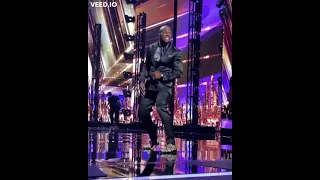 Terry Crews dancing to Thousand Miles before AGT went live today