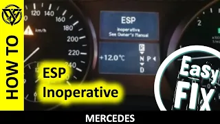 Mercedes ESP Inoperative Fault - Easy B34 Brake Pressure and Wheel Speed Sensor Repair