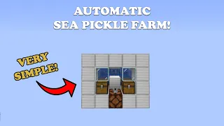 ✅[OUTDATED] MOST EFFICIENT Automatic Sea Pickle Farm Tutorial! | Minecraft Java 1.16.4!