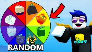 we did the Random Fruit challenge (Blox Fruits)