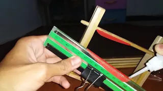 How to make arrow fletching jig home made alat pasang vanes hand made